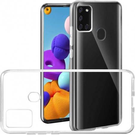 Samsung Galaxy A21s Hoesje Transparant - Samsung A21s Siliconen Hoesje Case Cover Doorzichtig