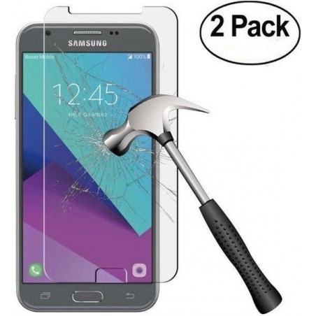 2 pack - Samsung Galaxy J3 2017 Glazen tempered glass / Screenprotector  (0.3mm)