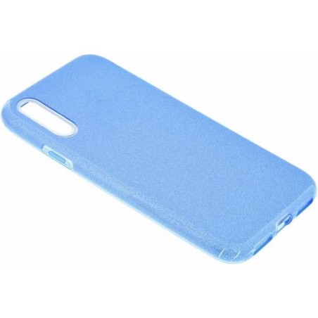 Samsung Galaxy A7 (2018) Blauw Glitter TPU Back Cover Hoesje