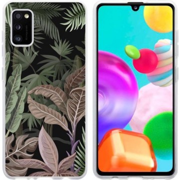 iMoshion Design voor de Samsung Galaxy A41 hoesje - Jungle - Groen / Roze
