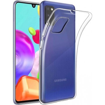 Samsung A41 Hoesje Transparant - Samsung A41 Siliconen Hoesje Case Cover Doorzichtig