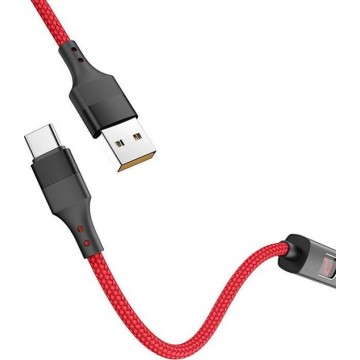 Premium Hoco S13 USB C Oplaad en data kabel met timer voor Apple iPhone Ipad en meer - Verleng uw accu duur!