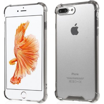 iPhone 7 / 8 plus bumper case TPU + acryl - transparant zwart