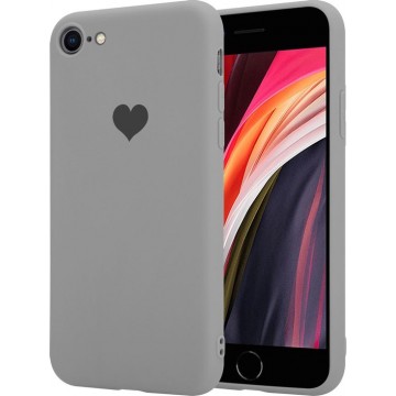 LOVE Silicone case iPhone 7 / 8 - grijs