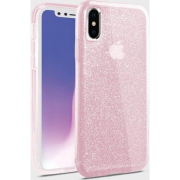 Uniq Clarion Tinsel Protective case - pink glitter - for Apple iPhone Xs Max