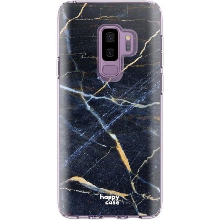 HappyCase Samsung Galaxy S9 Plus Flexibel TPU Hoesje Donker Marmer