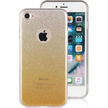 MM&A TPU Backcover Hoesje met Glitters voor Apple iPhone 7/8/SE (2020) Goud