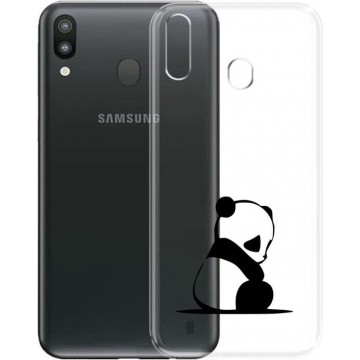 Samsung Galaxy A20E Transparant siliconen hoesje Panda