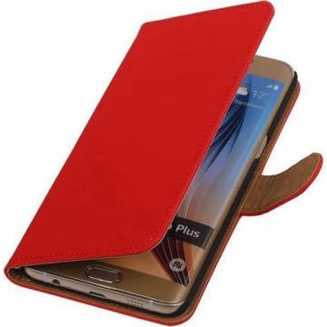 Effen Egaal Rood hoesje - Samsung Galaxy S6 edge Plus