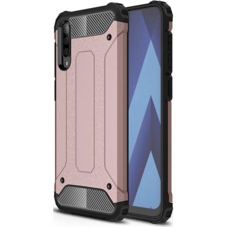 Samsung Galaxy A70 Backcover - Roze - Hard PC Shockproof - Armor Hybrid