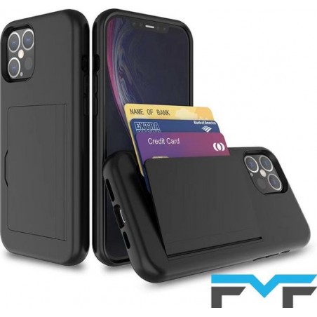 FMF - telefoonhoesje - creditcardhouder - iphone XS - creditcard hoesje - zwart