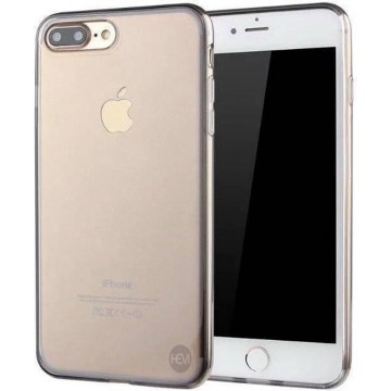 iPhone 7 zwart siliconenhoesje transparant siliconenhoesje / Siliconen Gel TPU / Back Cover / Hoesje Iphone 7 zwart doorzichtig