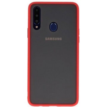 Hardcase Backcover voor Samsung Galaxy A20s Rood