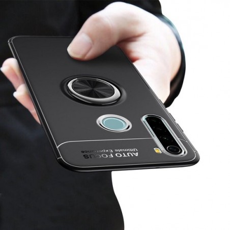 Xiaomi Redmi Note 8T Ring Zwart Cover Case Hoesje Siliconen Tpu