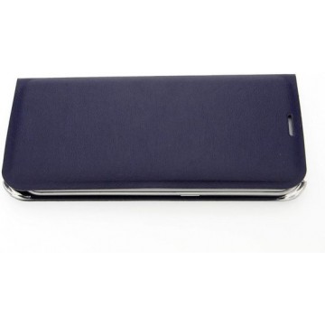 Samsung Galaxy S6 Edge Pasjeshouder Blauw Booktype hoesje - Magneetsluiting (G925)