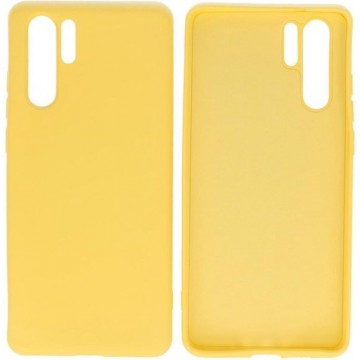 Fashion Color Backcover Hoesje voor Huawei P30 Pro Geel