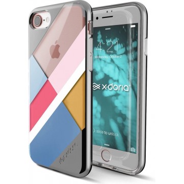 X-Doria Revel lux cover blocks - zilver - voor iPhone 7