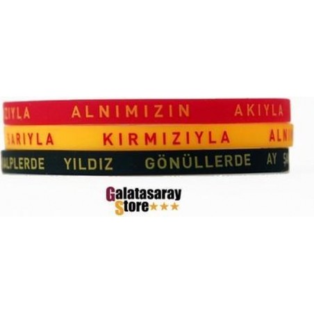 Galatasaray armbandjes - 3 stuks