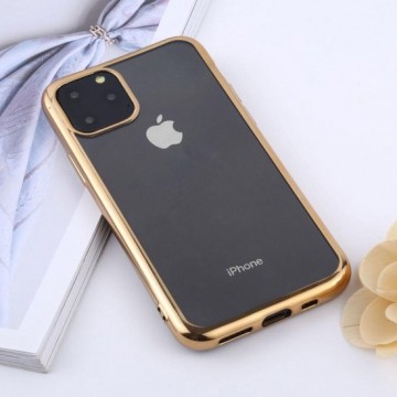 Mobigear Transparant TPU Case Goud Apple iPhone 11 Pro