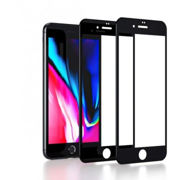 iPhone 7 / 8 / SE 2 2020 Screenprotector Glazen Gehard  Full Cover Volledig Beeld Tempered Glass - 2 Stuks
