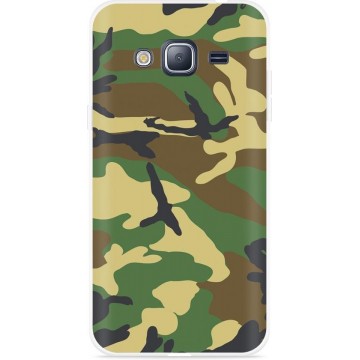 Galaxy J3 (2016) hoesje Army Camouflage Green