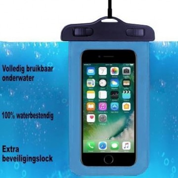 ADEL Waterdicht PVC Onderwater hoesje voor Nokia 3.1 Plus - Blauw