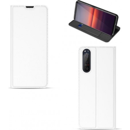 Sony Xperia 5 II Bookcase Hoesje Wit met Pashouder