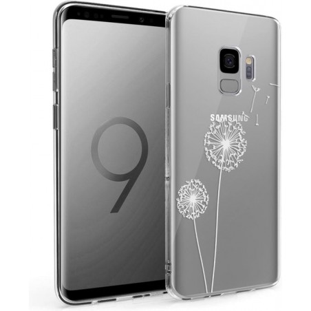 iMoshion Design voor de Samsung Galaxy S9 hoesje - Paardenbloem - Wit