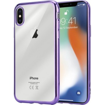 ShieldCase paarse metallic bumper case iPhone X / Xs