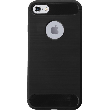 BMAX Carbon soft case hoesje voor Apple iPhone 7/8 / Soft cover / Telefoonhoesje / Beschermhoesje / Telefoonbescherming - Zwart