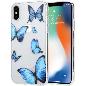 iPhone X / Xs hoesje met vlinders