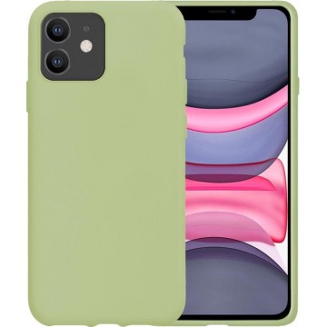 iPhone 11 Hoes Case Siliconen Hoesjes Hoesje Back Cover - Groen