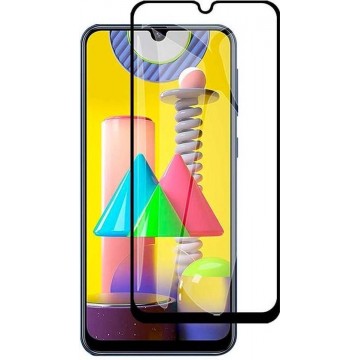 Shop4 - Samsung Galaxy M31 Glazen Screenprotector - Edge-To-Edge Gehard Glas Transparant