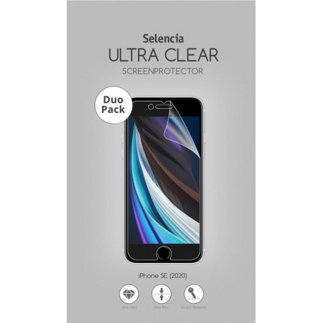 Selencia Duo Pack Screenprotector voor de iPhone SE (2020)