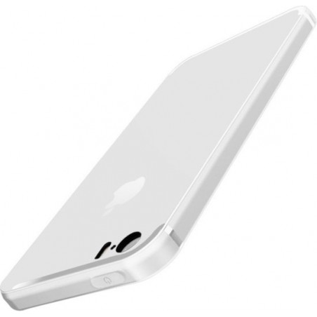 Apple iPhone 5 / 5s / SE | Wit | Ultradunne TPU Case | Mat Finish Cover | Luxe Siliconen Hoesje