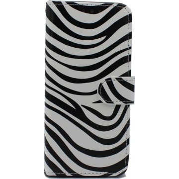 Huawei Mate 20 Lite Hoesje met Print - Portemonnee Book Case - Kaarthouder & Magneetlipje - Zebra