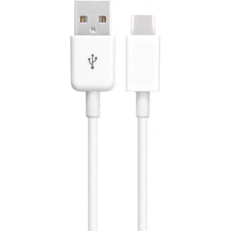 Mobiparts Datakabel / Laadkabel USB-C 0.25 Meter Wit