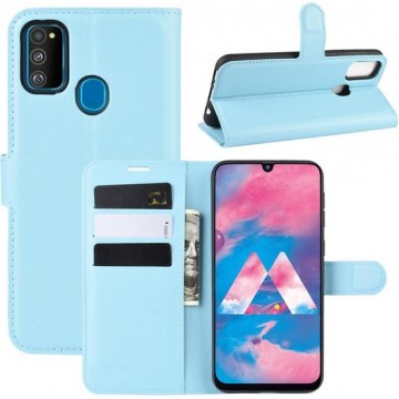 Samsung Galaxy M21 Hoesje - Book Case - Lichtblauw