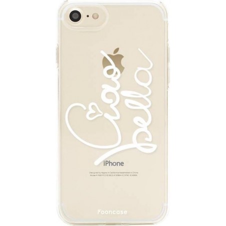 FOONCASE iPhone 7 hoesje TPU Soft Case - Back Cover - Ciao Bella!