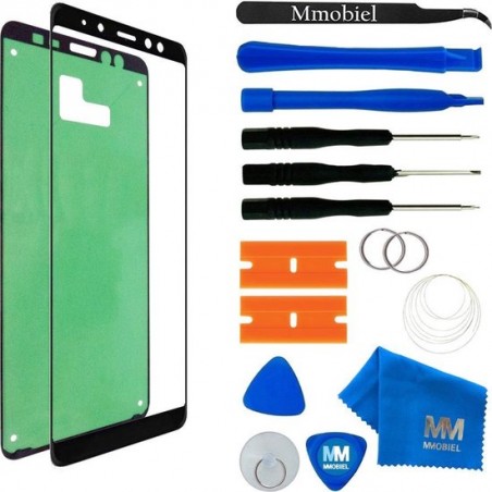 MMOBIEL Front Glas Display Scherm voor Samsung Galaxy A8 A530 (ZWART) - inclusief Tools