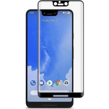 Google Pixel 3 XL - Full Cover Screenprotector - Gehard Glas - Zwart