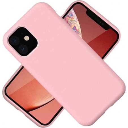 iPhone 12 / iPhone 12 Pro Hoesje Nano Liquid Siliconen Back - TPU Soft case - Licht Rose