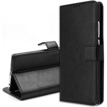 Motorola Moto G4 Plus Wallet book case cover hoesje  - Zwart