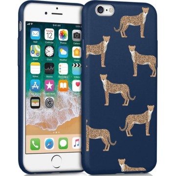 iMoshion Design voor de iPhone 6 / 6s hoesje - Luipaard - Blauw