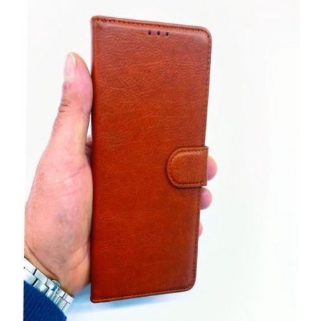 Samsung  Galaxy Note 9 Bruine Portemonnee Wallet Case -TPU  hoesje met pasjes Flip Cover - Boek  beschermend Telefoonhoesje