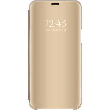 Samsung Galaxy A20S Hoesje - Clear View Case - Goud