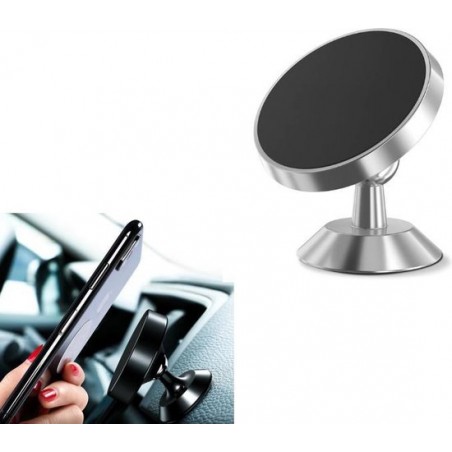 DrPhone A3 Extreme  ® - Force 4 - Magnetische Autohouder Dashboard Houder Magneet Smartphone Houder + 1 3M  ® Metalen