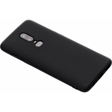 Zwart Color TPU hoesje OnePlus 6