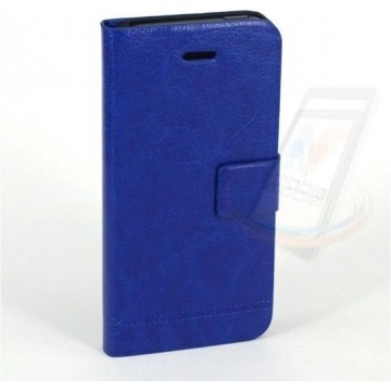 Apple iPhone 5/5s/SE Pasjeshouder Blauw Booktype hoesje - Magneetsluiting