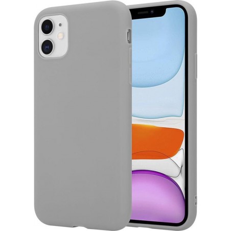 iPhone 11 Hoesje Grijs - Siliconen - Full Body